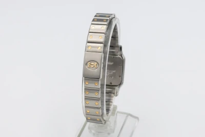 Cartier Santos Galbee 24mm Steel & 18ct Yellow Gold W20012C4 Circa 2000s