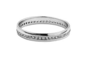 18ct White Gold Diamond Full Eternity Ring 0.35cts
