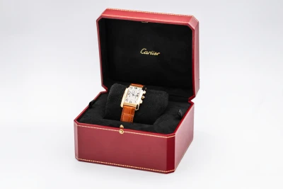 Cartier Tank Américaine Chronograph 26mmx45mm Brown Leather W2609356/1730 2007