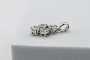 14ct White Gold Diamond Cluster Jewellery Set 1.43ct 4.4g