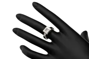 Chopard Happy Diamond 18ct White Gold Diamond Square Ring 11.8g