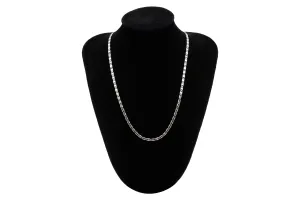 18ct White Gold Flat Mariner Necklace 4.6g 16"