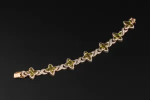 9ct Rose Gold Lab Diamond Bracelet 10.10ct 8"