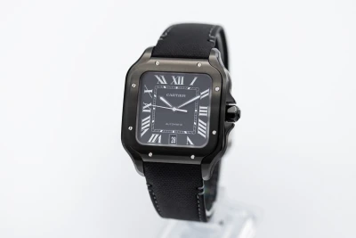 Cartier Santos De Cartier 39.8mm Black Leather WSSA0045 2025