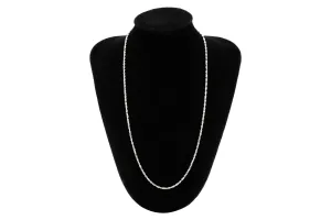 9ct White Gold Spiga Chain 18" 2.2g
