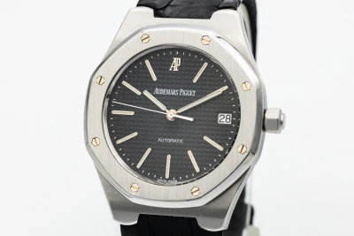 Audemars Piguet Royal Oak Automatic 36mm Black Leather 14800ST Circa 1993