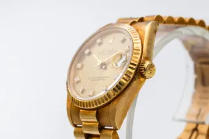 Rolex DateJust 31mm 18ct Yellow Gold Presidential 68278 1995