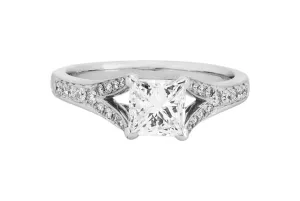 18ct White Gold Diamond Engagement Ring 1.12ct I VVS2 EGL Certified