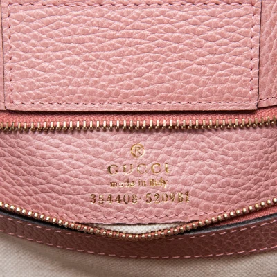 Gucci Pink Leather Tote Bag
