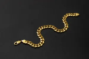 9ct Yellow Gold Cuban Bracelet 25g