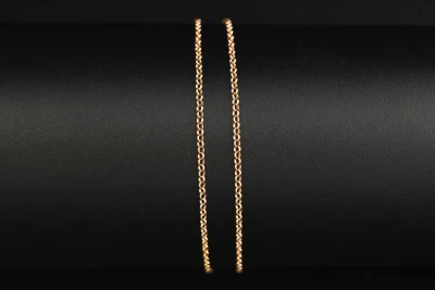 9ct Rose Gold Belcher Chain 15" 1.8g