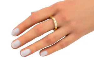 Chopard Ice Cube Ring 18ct Yellow Gold & Diamond 0.03ct Size R