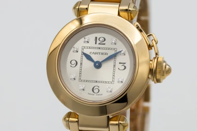Cartier Pasha Miss Pasha 27mm 18ct Yellow Gold WJ124015 3132 Circa 2010