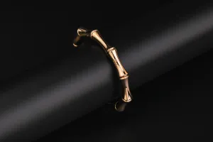 GUCCI 18ct Rose Gold Bamboo Bracelet Size 16 22.5g