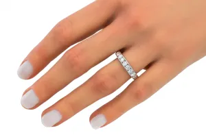 18ct White Gold Channel Set Diamond Ring 1.08ct 3.9g