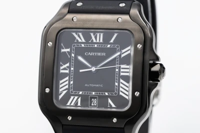 Cartier Santos De Cartier 39.8mm Black Rubber WSSA0039 2024