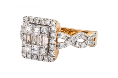 18ct Rose Gold Diamond Ring