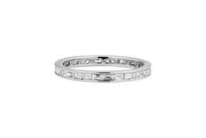 14ct White Gold Diamond Full Eternity Ring 2.5g