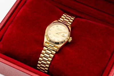 Rolex Lady DateJust 26mm 18ct Yellow Gold Presidential 69178 1988