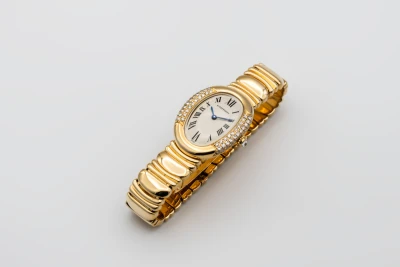 Cartier Baignoire Joaillerie Watch 32x22mm 18ct Yellow Gold 8057912/1541 1990s