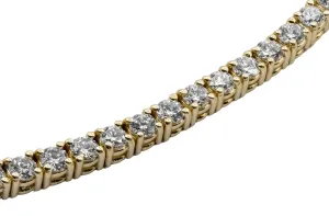 18ct Yellow Gold Diamond Tennis Bracelet 3.25ct