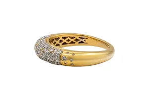 18ct Yellow Gold Scattered Diamond Ring 0.51ct
