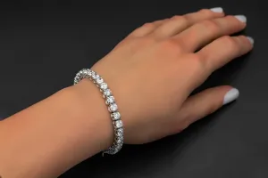 18ct White Gold Diamond Tennis Bracelet 11.22ct