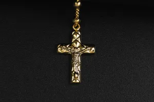 14ct Yellow Gold Rosary Beads 32" 14.3g