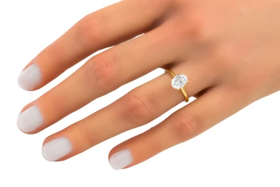 18ct Yellow Gold Diamond Engagement Ring 1.20ct GIA Certified