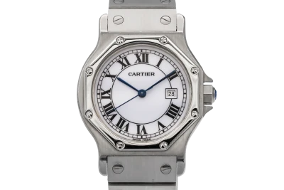 Cartier Santos Octagon 30mm Automatic Stainless Steel 2965 1990s