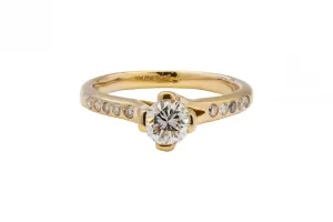 18ct Yellow Gold Diamond Engagement Ring 0.70ct