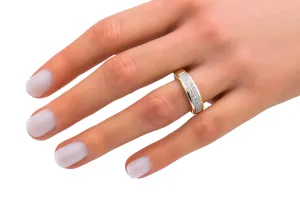 9ct Yellow Gold Micropave Diamond Wedding Band 0.30ct