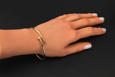 Cartier Juste un Clou Bracelet 18ct Yellow Gold Size 17