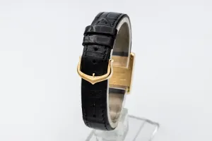 Cartier Tank Française 20mm Black Leather 18ct Yellow Gold 2385 Circa 2010