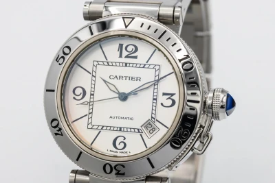 Cartier Pasha Seatimer 40mm Stainless Steel W31080M7/2790 Circa 2010
