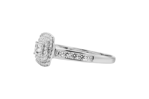 18ct White Gold Engagement Ring 0.75ct 2.8g