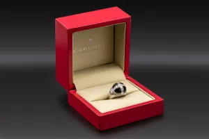 Garrard 18ct White Gold Diamond & Onyx Ring 1.62ct 13.1g