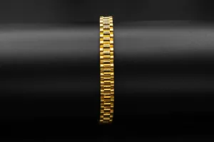 9ct Yellow Gold Presidential Baby Bracelet 19.4g