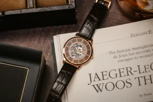 Jaeger LeCoultre Master Ultra Thin Squelette 38m Black Leather Q13425SQ 2017