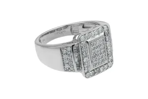 9ct White Gold Diamond Ring 0.95ct 6.8g