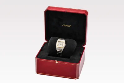 Cartier Santos Galbee 29mm Steel & 18ct Yellow Gold 187901 Circa 19990s