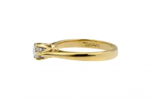 18ct Yellow Gold Diamond Engagement Ring 0.26ct
