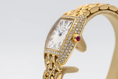Franck Muller Cintrée Curvex 21mmx19mm 18ct Yellow Gold 2500 QZ D 2001