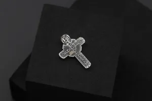 9ct White Gold Diamond Cross Pendant 0.85ct VS