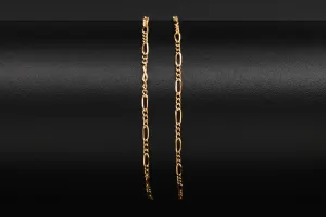 9ct Rose Gold Figaro Chain 2.9g