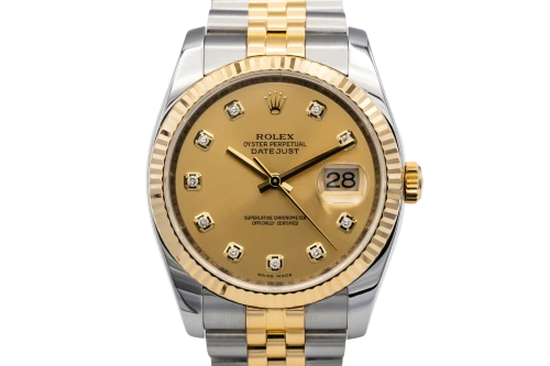Rolex DateJust 36mm Steel & 18ct Yellow Gold Jubilee 116233 2010