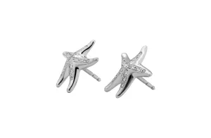 18ct White Gold Tiffany & Co. Elsa Peretti Vintage Diamond Starfish Studs 0.30ct