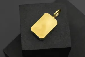 9ct Yellow Gold Diamond And Blue Stone Pendant 40cts