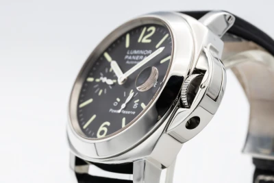 Panerai Luminor Power Reserve 44mm Black Leather PAM00090 Circa 2000s