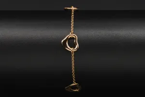 Tiffany & Co Elsa Peretti® Open Heart 18ct Rose Gold Bracelet 7.1g
